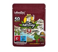 Weedlez® SmartFilter Ø 9 mm - Fat Tony | 50 unidades | Filtros de carbón activo con celulosa, cerámica y carbón activo vegano de cáscaras de coco | Experiencia de fumar más baja y suave sin