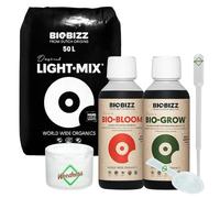 Weedness BioBizz Light Mix Tierra Set - Tierra para cultivar plantas de interior y exterior bonsái balcón plantas palmeras cultivo de coco orgánico