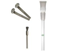 Weedness Bong Glass Chillum 18,8 mm Cortado 13 cm Juego de 3 Piezas - Accesorios Shillum Adaptador de Cabeza Acoplamiento Chillum enchufable
