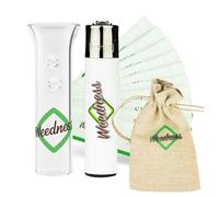 Weedness Filtro de Vidrio 3,5 x 0,7 cm Conjunto de 4 - Filtro de Cigarrillos Reutilizable Punta