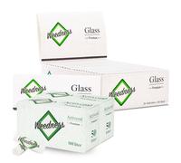 Weedness Glas de cristal Papel de Fumar largo - 24 librito + 100 filtro de carbon Premium Slim - Natural Long Papers King Size en blanco verde Papel de liar sabores