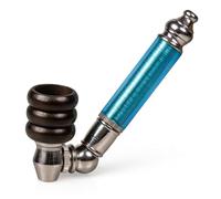 Weedness Pipa de Rosca 10 cm de Metal y plástico - Pipa de Tabaco Pipa de Rosca Pipa para Viajar Pipa Pura Pipa pequeña Pipa Elegante