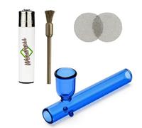 Weedness Silbato de cristal Kawumm 15 cm (azul, juego de 4 piezas)