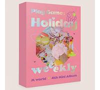 WEEEKLY - WEEEKLY [ PLAY GAME:HOLIDAY ] 4th Mini Album [ M WORLD ] VER. 1ea CD+92p Photo Book+2ea Photo Card+1ea Photo Ticket +1ea Sticker+1ea Printed Photo+1ea Travel Name Tag K-POP SEALED+TRACKING CODE