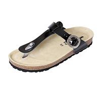 Weeger Zehentegpantolette - Negro Charol, 40 EU