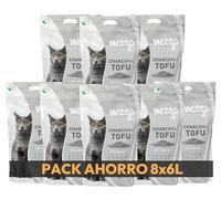 Weego Cat Litter Charcoal Tofu 6L (8 Unit Pack Ahorro)