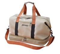 W nd - De Viaje, Impermeable Oxford, Extensible | Gran Capacidad, Compartimentos Separados para el seco y la Humedad, Ideal para estancias Cortas, Caqui, Se référer au descriptif, Consulte la