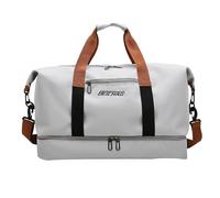 W nd - De viaje, impermeable Oxford, extensible | Gran capacidad, compartimentos separados para el seco y la humedad, ideal para estancias cortas, gris claro, Se référer au descriptif, Consulte la