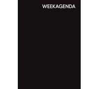 Weekagenda: 1 week over 2 pagina’s, Groot A4-formaat, 12 maanden, Verticale indeling, in het Nederlands - Zwart