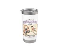 Weekend Birdwatching Club Birder Bird Watcher Birding Lover Vaso térmico de acero inoxidable de doble pared