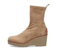WEEKEND by Pedro Miralles - 23400 Taupe - Botín tipo calcetín de piel elástico, con cuña, suela de goma, para: Mujer color: TAUPE talla:40