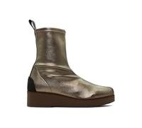 WEEKEND by Pedro Miralles - Bota con cuña de 5cm y plataforma de 3cm,media caña,casual,sencilla,color liso,elástica,clásica, para: Mujer color: PLATINO talla:37