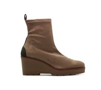 WEEKEND by Pedro Miralles - Botín de ante sinético, elástico, stretch, con cuña, suela de goma, para: Mujer color: TAUPE talla:38