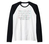 Weekend Forecast Gaming with A Chance of Sleeping EDM Glitch Camiseta Manga Raglan