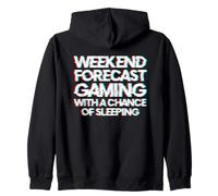 Weekend Forecast Gaming with A Chance of Sleeping Sudadera con Capucha