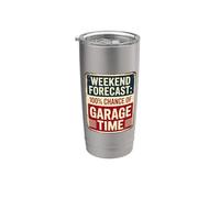 Weekend Forecast Garage Time Vaso térmico de acero inoxidable de doble pared