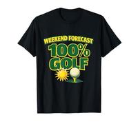 Weekend Forecast is Golf, Divertido Regalo para golfistas, Man Cave Camiseta