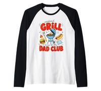 Weekend Grill Dad Crew Daddy Grill BBQ Master Camiseta Manga Raglan