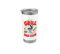 Weekend Grill Dad Crew Daddy Grill BBQ Master Vaso térmico de acero inoxidable de doble pared