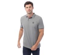Weekend Offender Polo para hombre Spello ribeteado, color gris, gris, L
