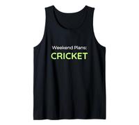 Weekend Plans Cricket Cricketer Camiseta sin Mangas