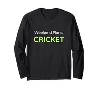 Weekend Plans Cricket Cricketer Manga Larga