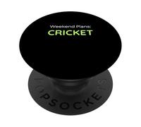 Weekend Plans Cricket Cricketer PopSockets PopGrip Adhesivo