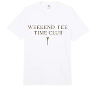 Weekend tee Time Club Golf Día del Padre Gráfico Comfort Colors Adult Heavyweight T-Shirt