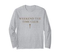 Weekend tee Time Club Golf Día del Padre Gráfico Manga Larga