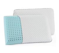 WEEKENDER Gel Memory Foam Pillow - Queen Size - 2-Pack - Medium Plush Feel - Neck & Shoulder Support - For Back, Side, & Stomach Sleepers - Home, Hotel, & Hospital Essentials