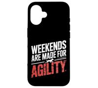 Weekends Are Made For Agility Dog Handler Trainer Fun |- Carcasa para iPhone 16