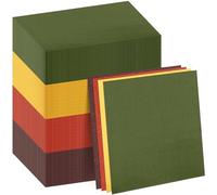 Weekgrat 120 servilletas de papel de Acción de Gracias y otoño, servilletas de color naranja y amarillo, desechables para cosecha de otoño, suministros de fiesta, servilletas de cena de Navidad
