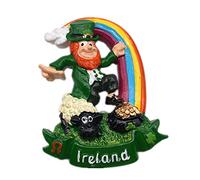 Weekinglo Souvenir Frigorífico Imán Dublin Irlanda 3D Resina Artesanía Hecha A Mano Turista Viaje Ciudad Recuerdo Colección Carta Refrigerador Etiqueta