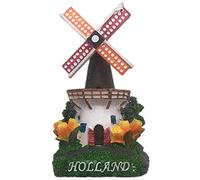 Weekinglo Souvenir Molino de Viento Holanda Holanda Imán de Nevera 3D Resina Artesanía Hecha A Mano Turista Ciudad de Recuerdos de Recuerdos Carta de Refrigerador Etiqueta