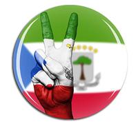 Weekino Bandera Guinea Ecuatorial Imán de Nevera 3D de Cristal de la Ciudad de Viaje Recuerdo Colección de Regalo Fuerte Etiqueta Engomada refrigerador