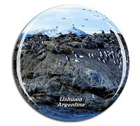 Weekino Canal Argentina Beagle Ushuaia Imán de Nevera 3D de Cristal de la Ciudad de Viaje Recuerdo Colección de Regalo Fuerte Etiqueta Engomada refrigerador
