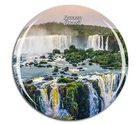 Weekino Cataratas del Iguazú Brasil Imán de Nevera 3D de Cristal de la Ciudad de Viaje Recuerdo Colección de Regalo Fuerte Etiqueta Engomada refrigerador