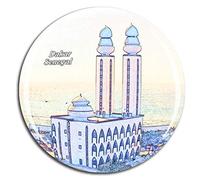 Weekino Dakar Senegal Imán de Nevera 3D de Cristal de la Ciudad de Viaje Recuerdo Colección de Regalo Fuerte Etiqueta Engomada refrigerador