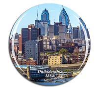 Weekino Estados Unidos América Filadelfia Imán de Nevera 3D de Cristal de la Ciudad de Viaje Recuerdo Colección de Regalo Fuerte Etiqueta Engomada refrigerador