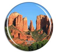 Weekino Estados Unidos América Sedona Canyon Arizona Imán de Nevera 3D de Cristal de la Ciudad de Viaje Recuerdo Colección de Regalo Fuerte Etiqueta Engomada refrigerador