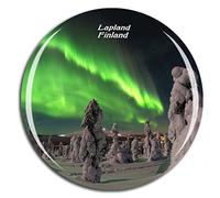 Weekino Finlandia Aurora Laponia Imán de Nevera 3D de Cristal de la Ciudad de Viaje Recuerdo Colección de Regalo Fuerte Etiqueta Engomada refrigerador