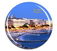 Weekino Francia Croisette Cannes Imán de Nevera 3D de Cristal de Turismo de la Ciudad de Viaje Recuerdo de la Colección de Regalo Fuerte Etiqueta Engomada del refrigerador