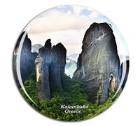 Weekino Grecia Meteora Kalambaka Imán de Nevera 3D de Cristal de la Ciudad de Viaje Recuerdo Colección de Regalo Fuerte Etiqueta Engomada refrigerador