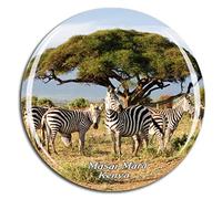 Weekino Kenia Masai Mara Cebras Safari Imán de Nevera 3D de Cristal de la Ciudad de Viaje Recuerdo Colección de Regalo Fuerte Etiqueta Engomada refrigerador