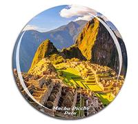 Weekino Machu Picchu Perú Imán de Nevera Cristal de Cristal 3D Ciudad Turística Recuerdo de Viaje Colección Regalo Fuerte Etiqueta Engomada del refrigerador
