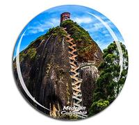 Weekino Medellín Colombia Imán de Nevera Cristal de Cristal 3D Ciudad Turística Recuerdo de Viaje Colección Regalo Fuerte Etiqueta Engomada del refrigerador