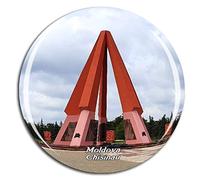 Weekino Moldova Chisinau Imán de Nevera 3D de Cristal de la Ciudad de Viaje Recuerdo Colección de Regalo Fuerte Etiqueta Engomada refrigerador