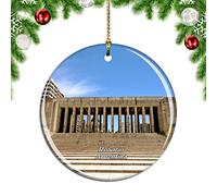 Weekino Monumento Histórico Nacional Argentina a la Bandera Rosario Decoración de Navidad Árbol de Navidad Adorno Colgante Ciudad Viaje Colección de Recuerdos Porcelana 2.85 Pulgadas