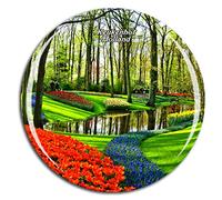 Weekino Países Bajos Holanda Jardín Keukenhof Imán de Nevera 3D de Cristal de la Ciudad de Viaje Recuerdo Colección de Regalo Fuerte Etiqueta Engomada refrigerador