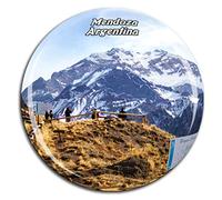 Weekino Parque Provincial Aconcagua Mendoza Argentina Imán de Nevera Cristal 3D Cristal Ciudad Turística Recuerdo de Viaje Colección Regalo Fuerte Refrigerador Etiqueta